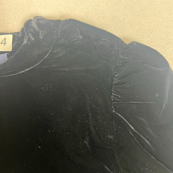 GAP Dress Black Puff Sleeve - Picture 9 of 9